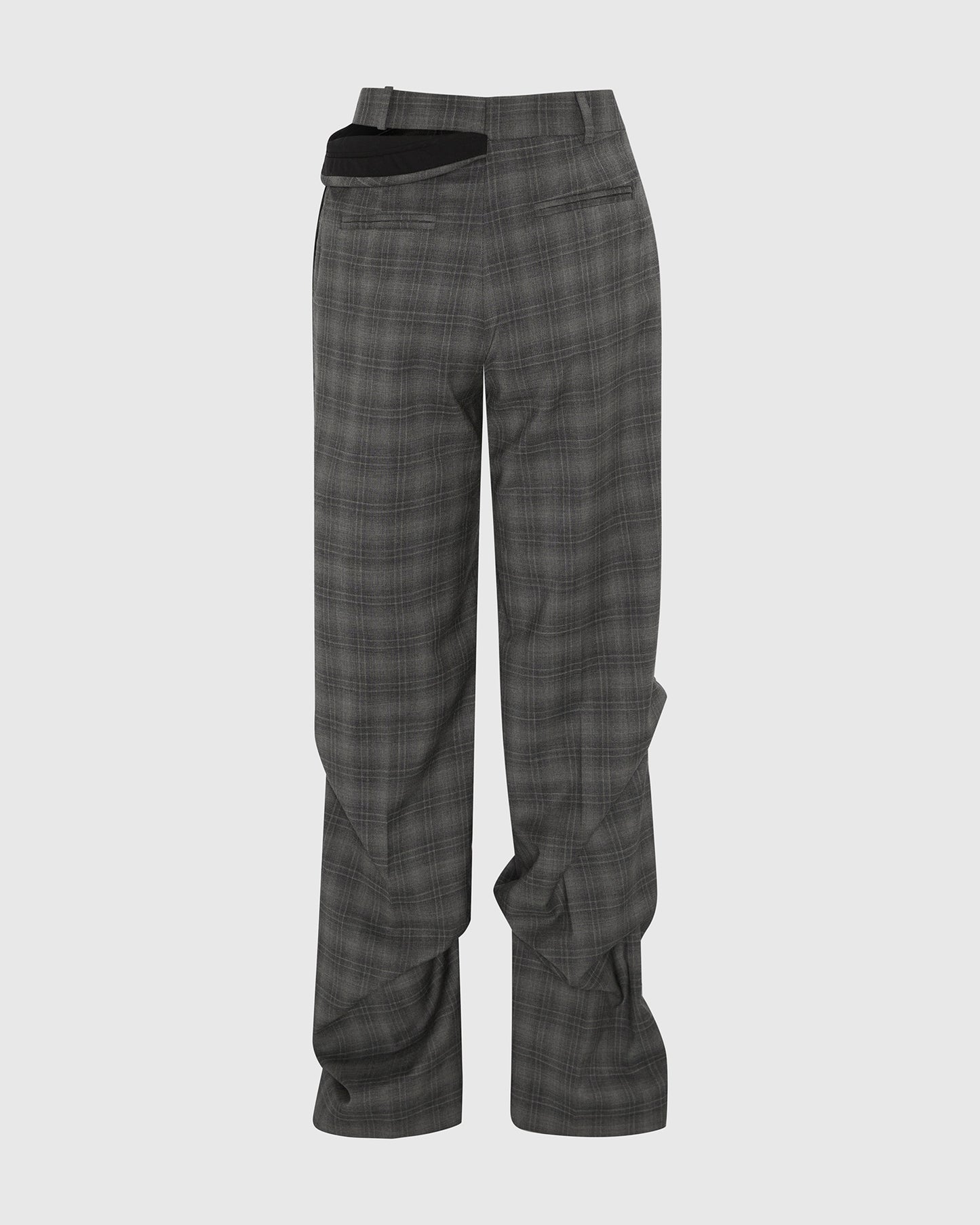 FRAGMENT TAILORED TROUSERS CHARCOAL CHECK