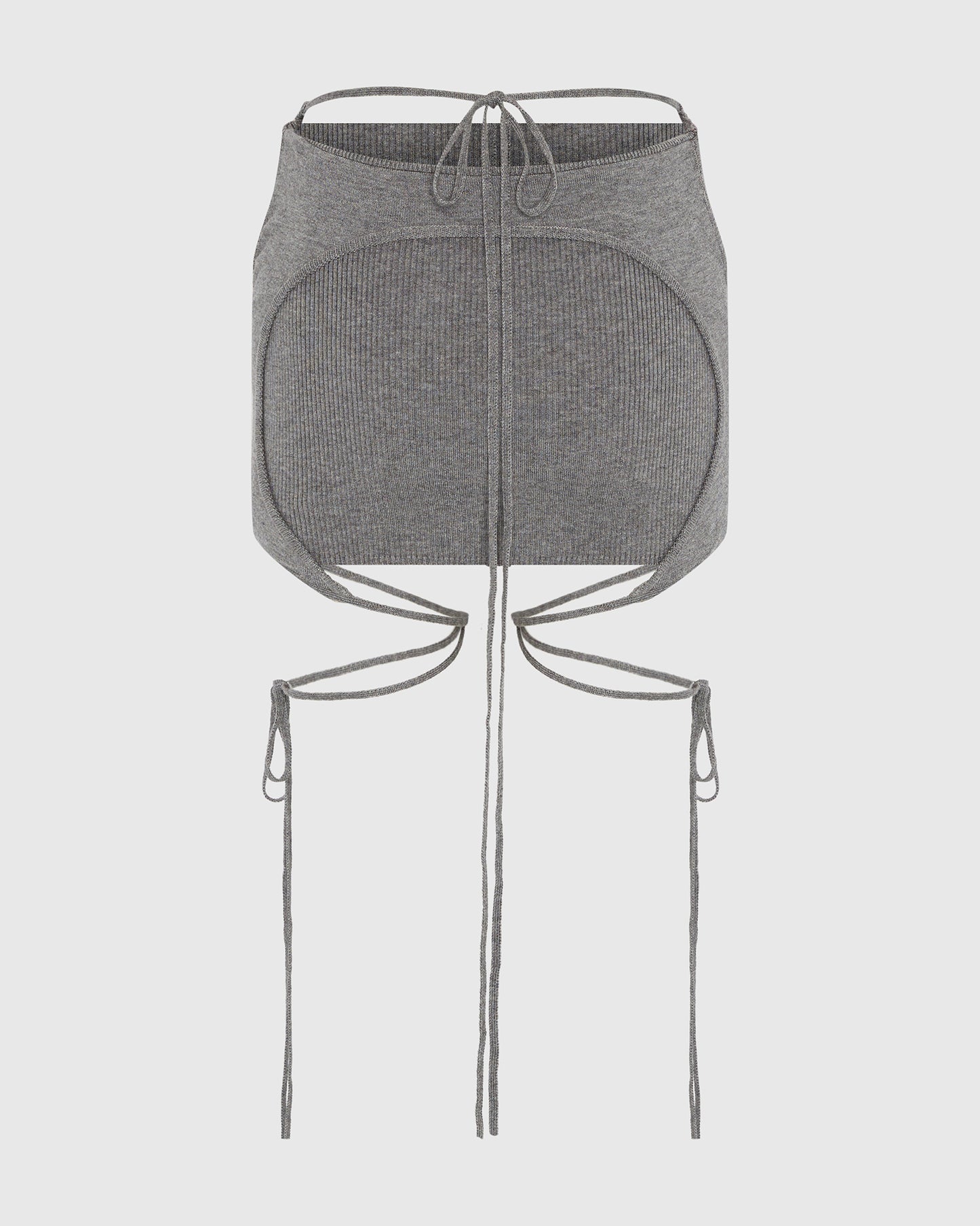 ARMOUR KNIT SKIRT GREY