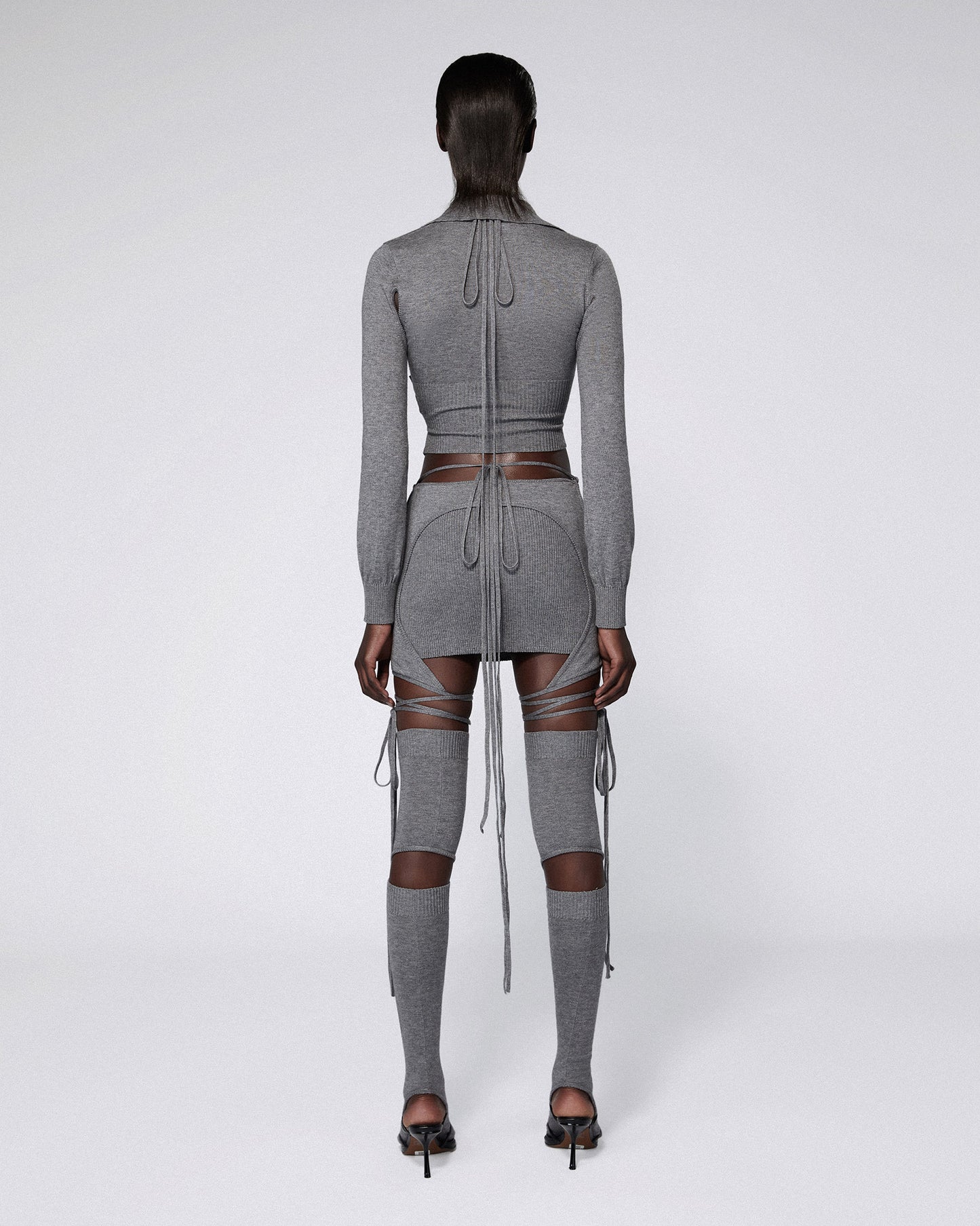 ARMOUR KNIT POLO GREY