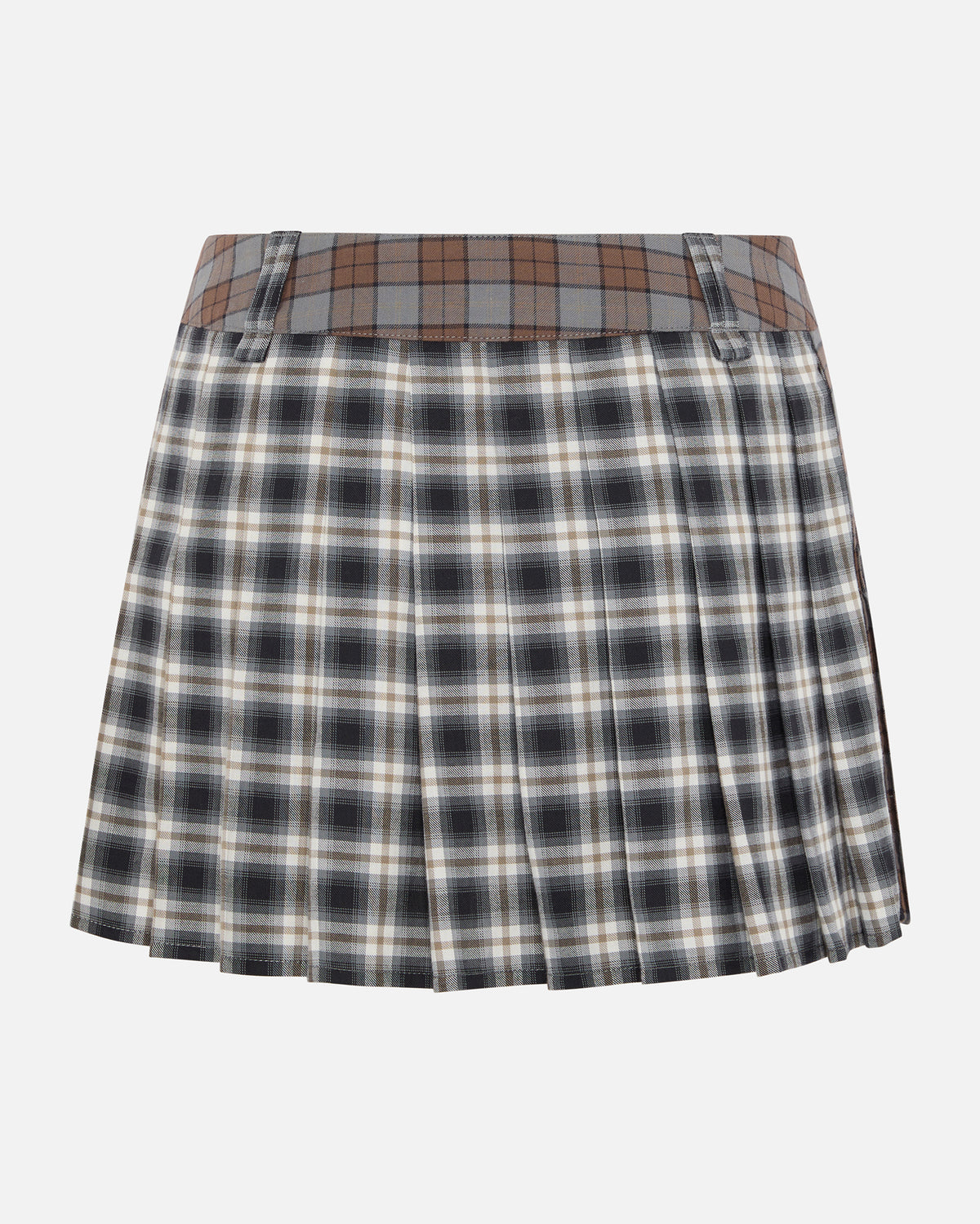 RHEA MINI KILT BLACK FLANEL CHECK