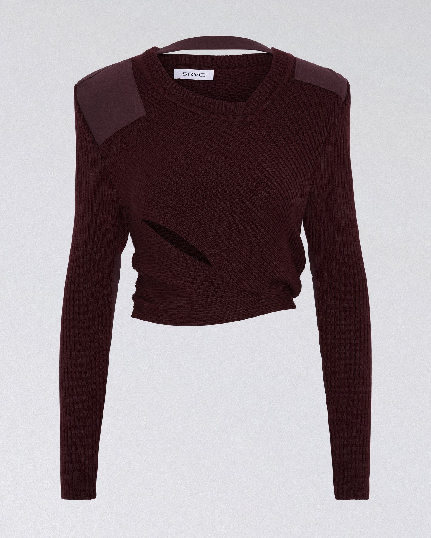 MARSHAL KNIT JUMPER BORDEAUX