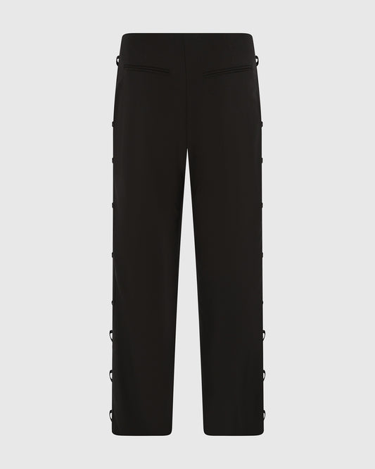 SERPENTINE TAILORED TROUSERS BLACK