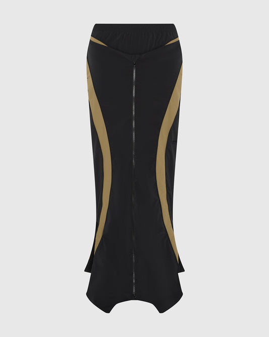 INVERSE TRACK SKIRT BLACK