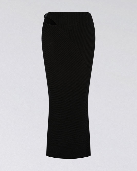 MARSHAL KNIT SKIRT BLACK