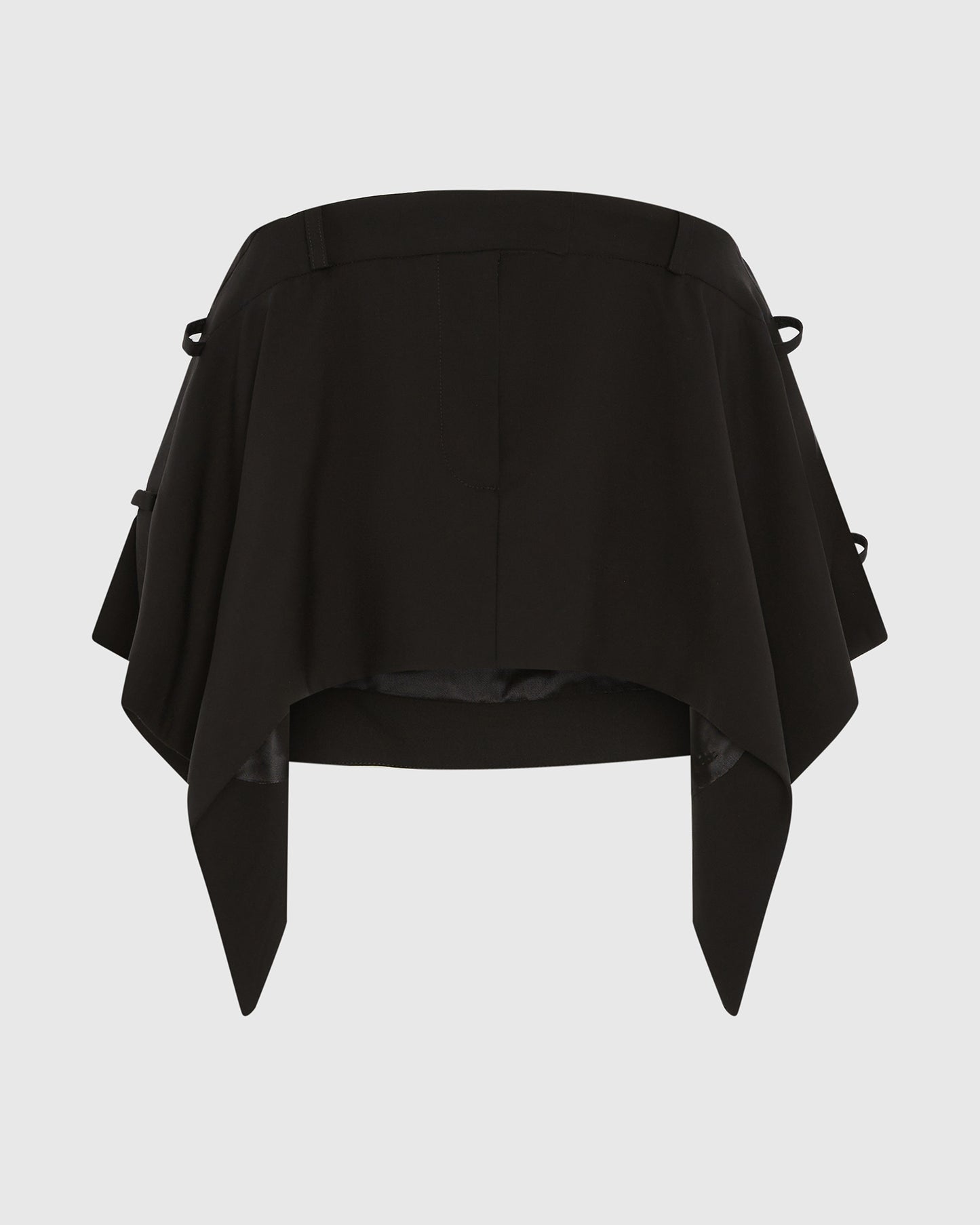 SERPENTINE TAILORED SKIRT BLACK
