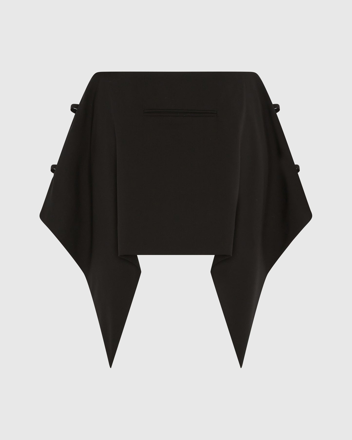 SERPENTINE TAILORED SKIRT BLACK