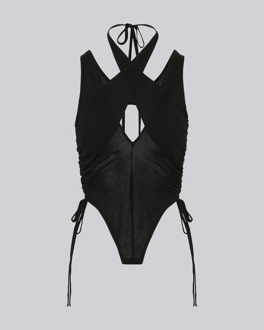 BIBI VEST TOP BLACK