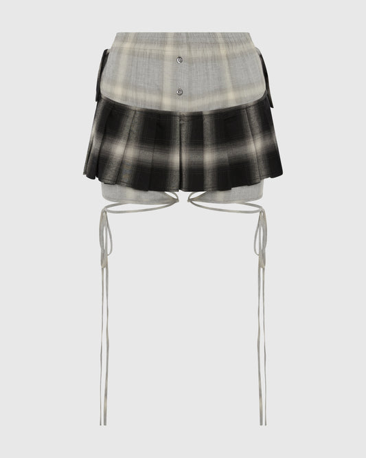 MISA SKIRT BLACK CHECK