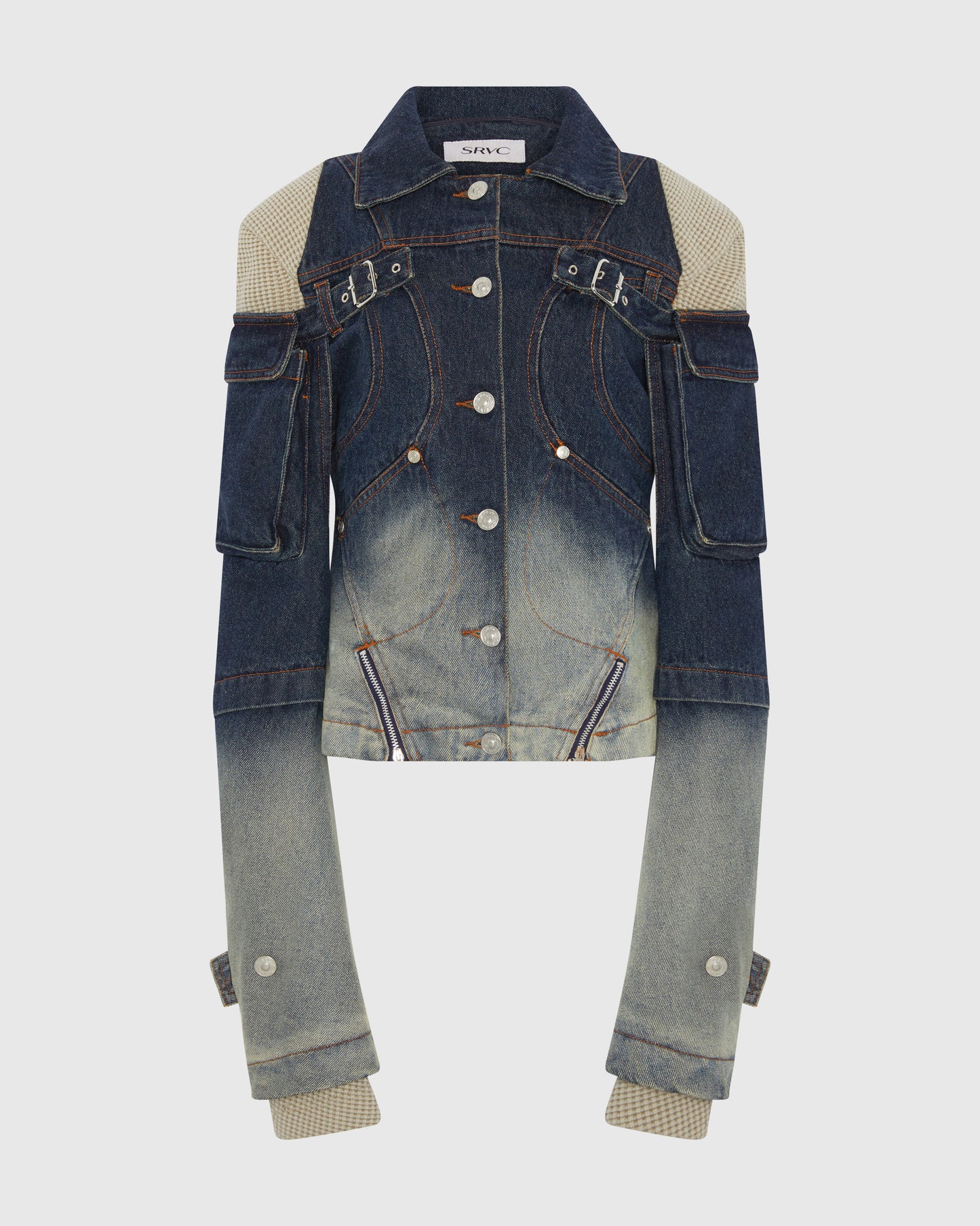 MECHA CARGO JACKET WASHED BLUE