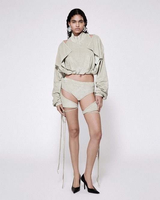 RODEO SHORTS WITH CHAPS SAND