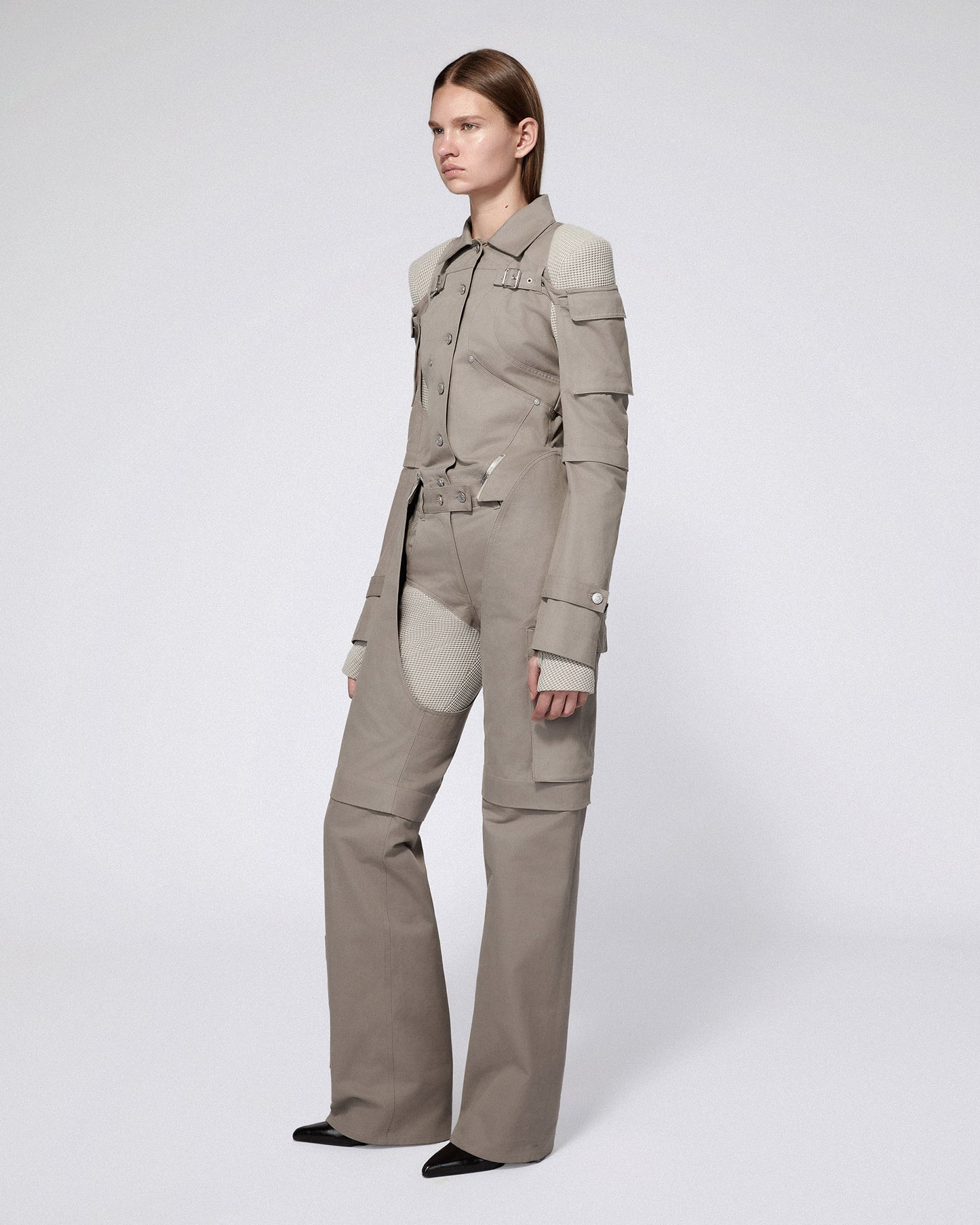 MECHA CARGO PANTS MID GREY
