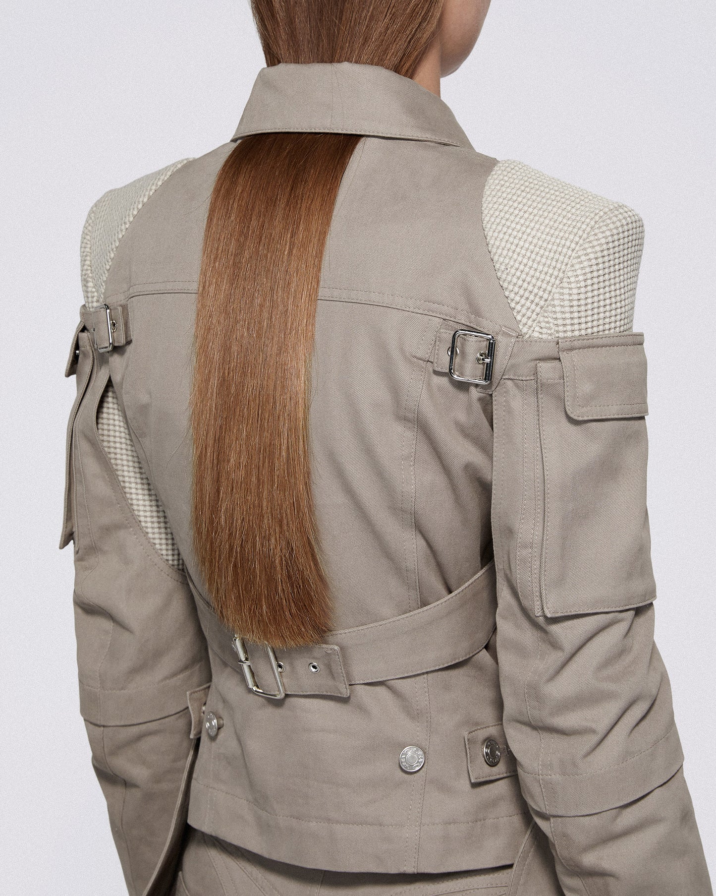 MECHA CARGO JACKET MID GREY