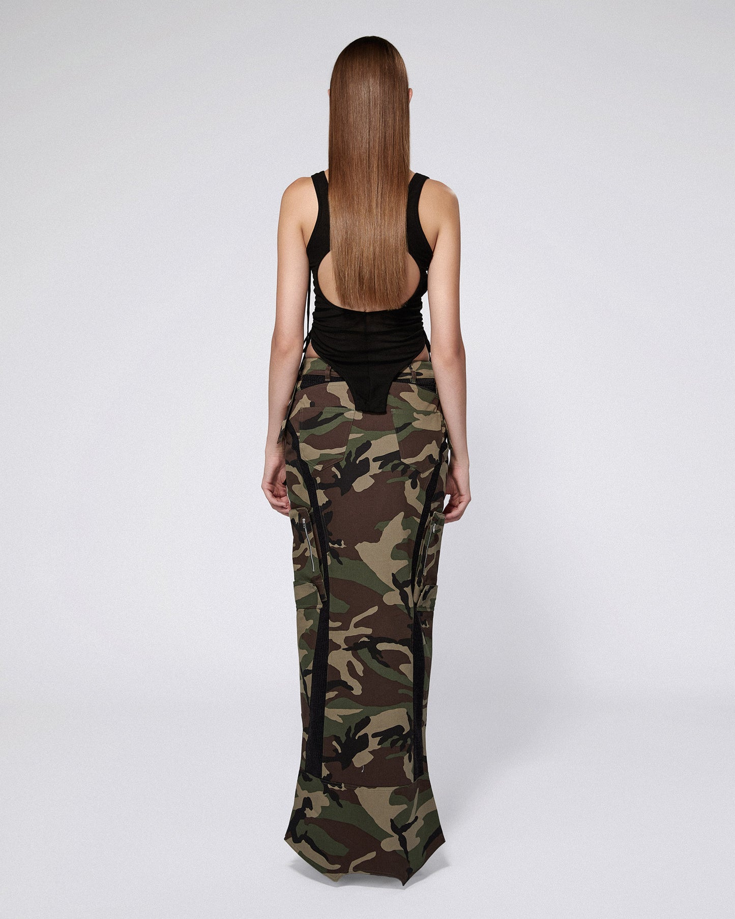 INVERSE CARGO SKIRT CAMO
