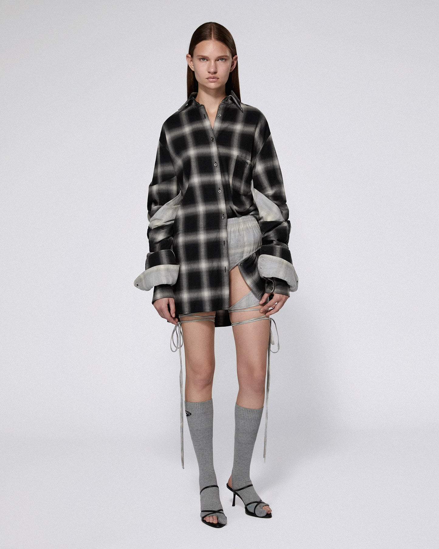 MISA SKIRT BLACK CHECK