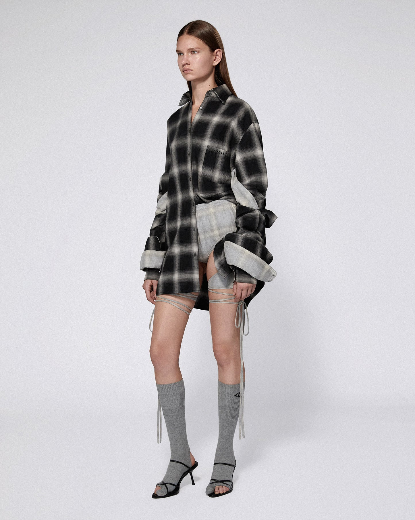 MISA SKIRT BLACK CHECK
