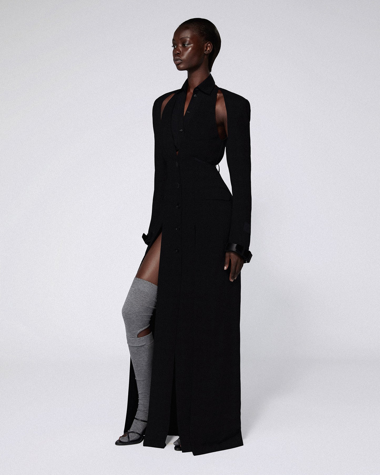 SERPENTINE COAT BLACK