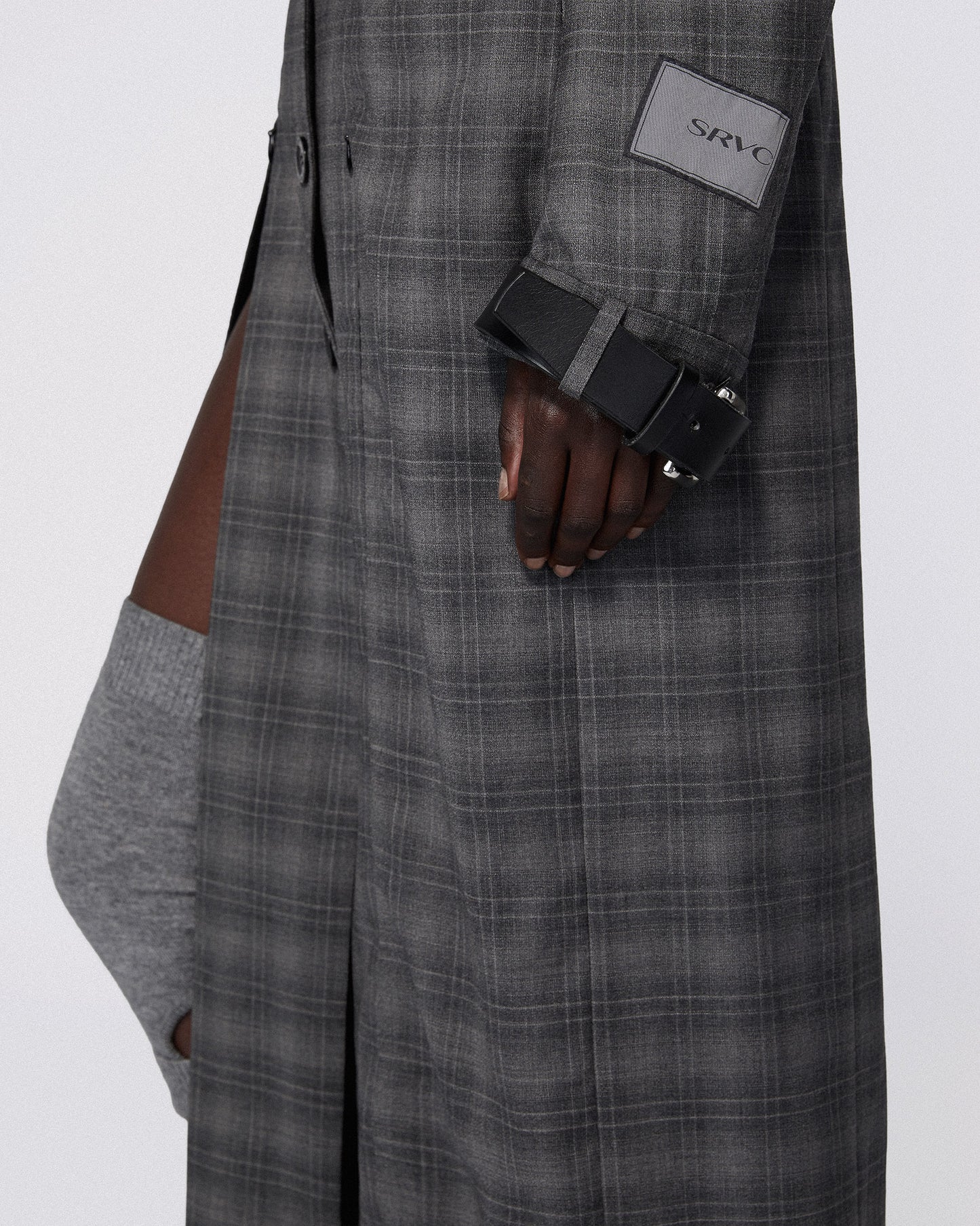 SERPENTINE COAT CHARCOAL