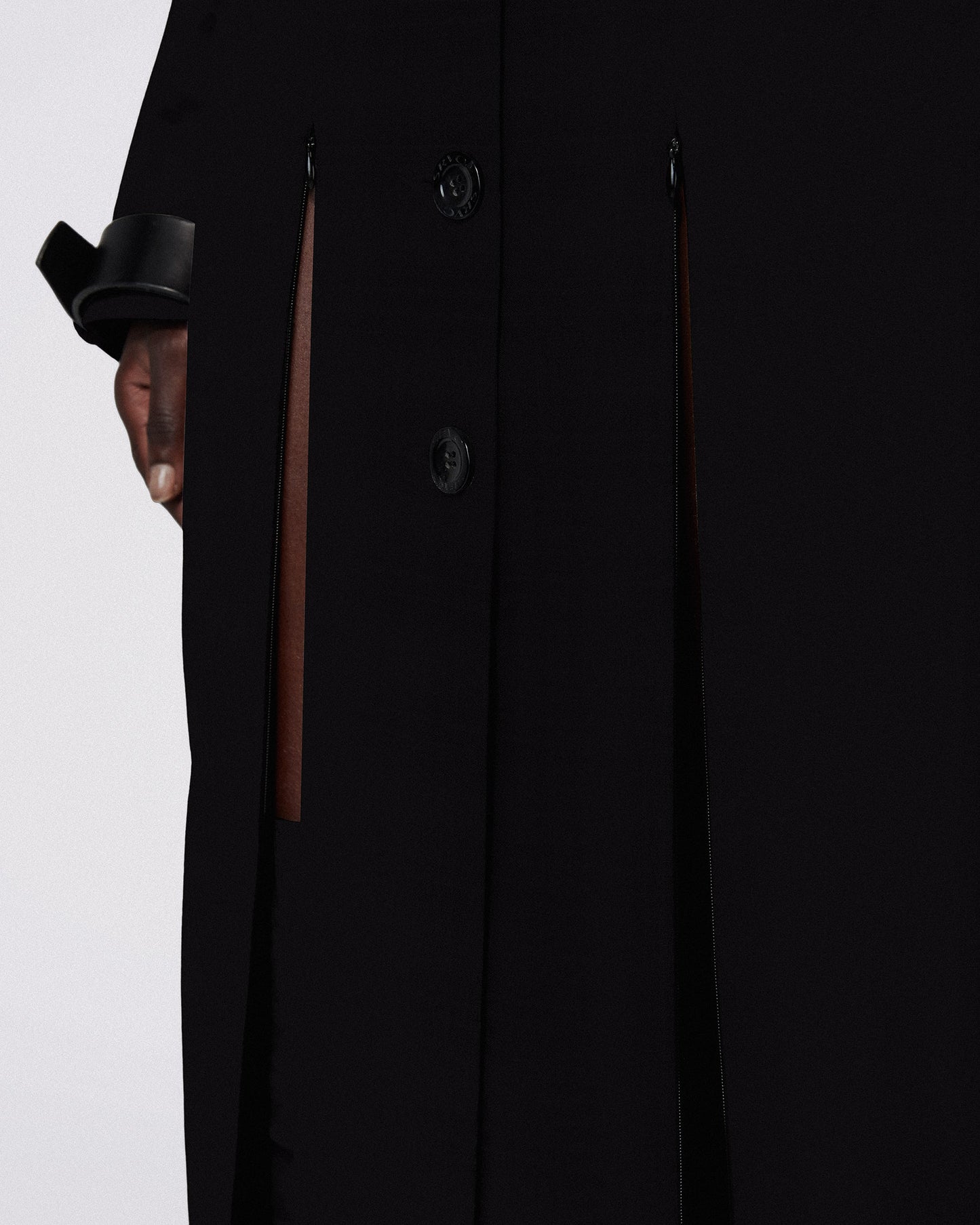 SERPENTINE COAT BLACK