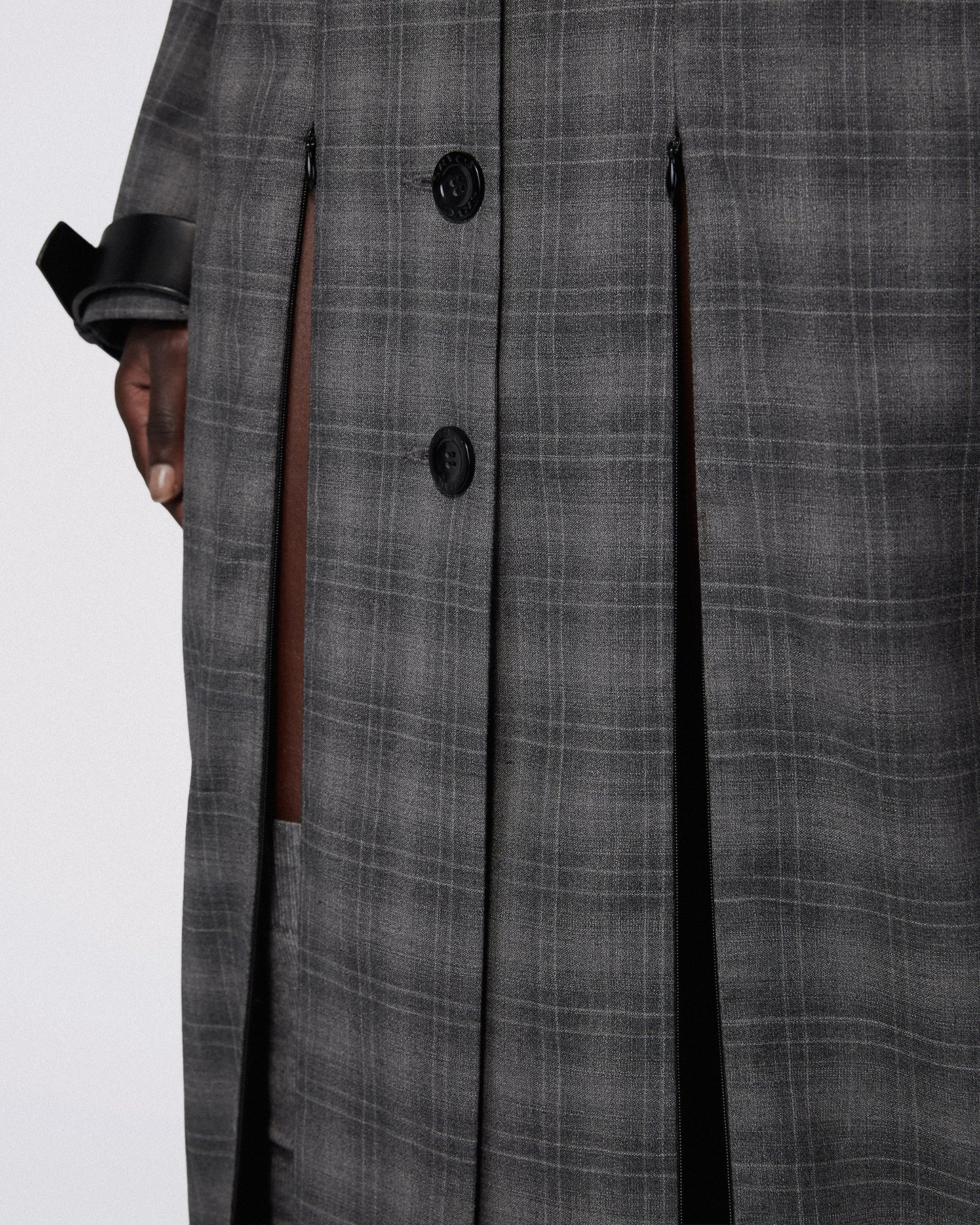 SERPENTINE COAT CHARCOAL
