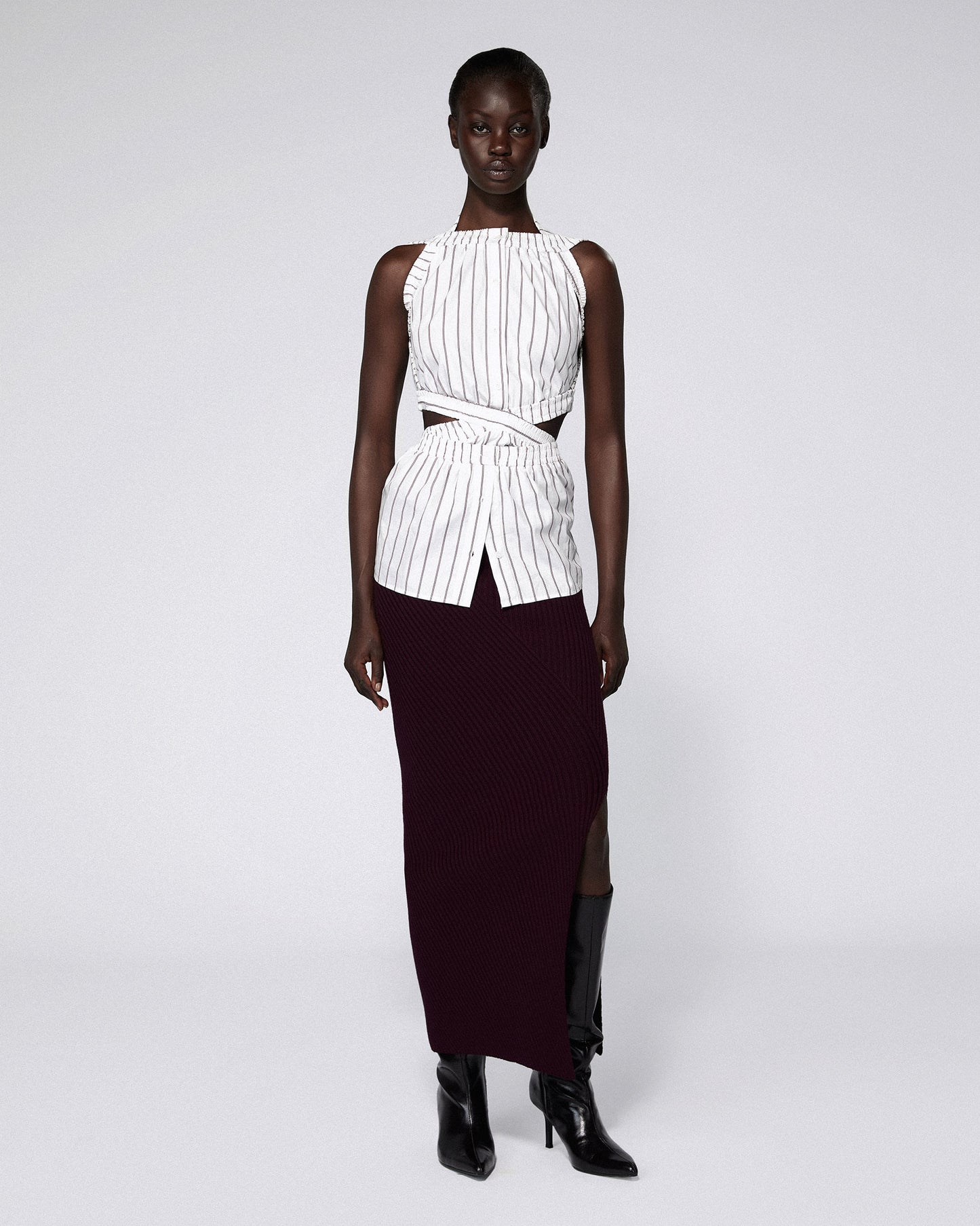 BOXER SHIRT BORDEAUX