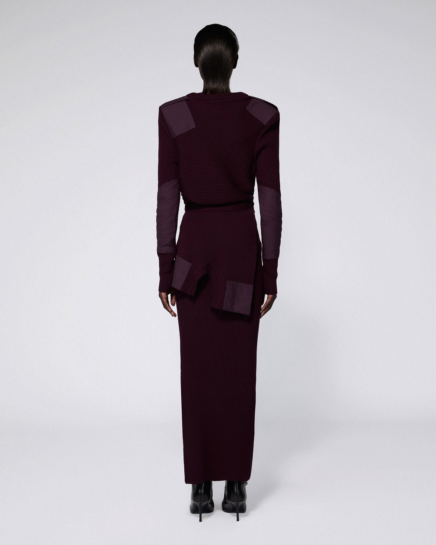 MARSHAL KNIT JUMPER BORDEAUX