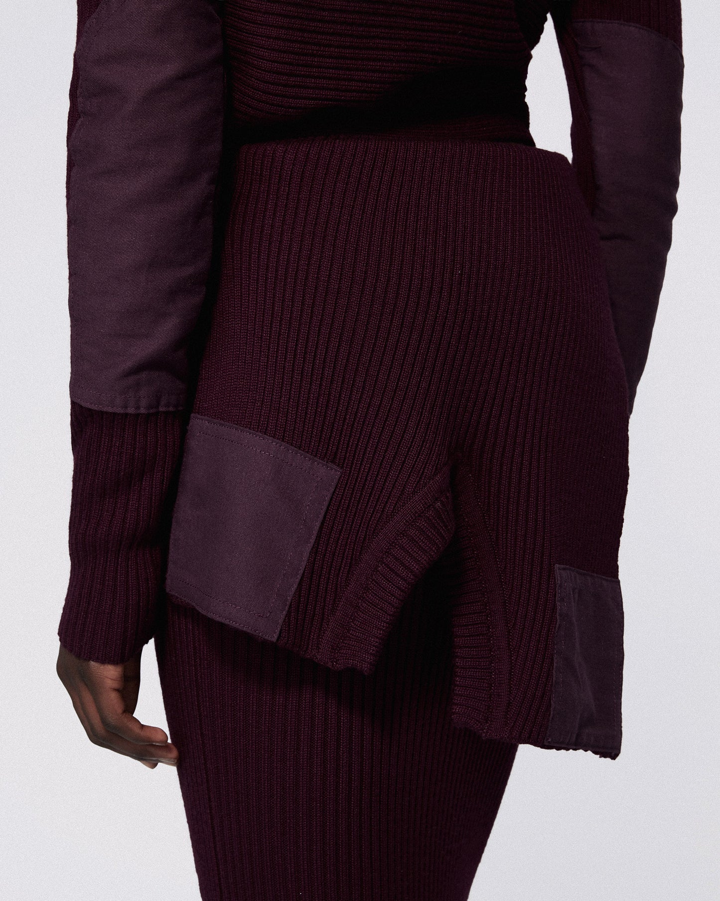 MARSHAL KNIT SKIRT BORDEAUX