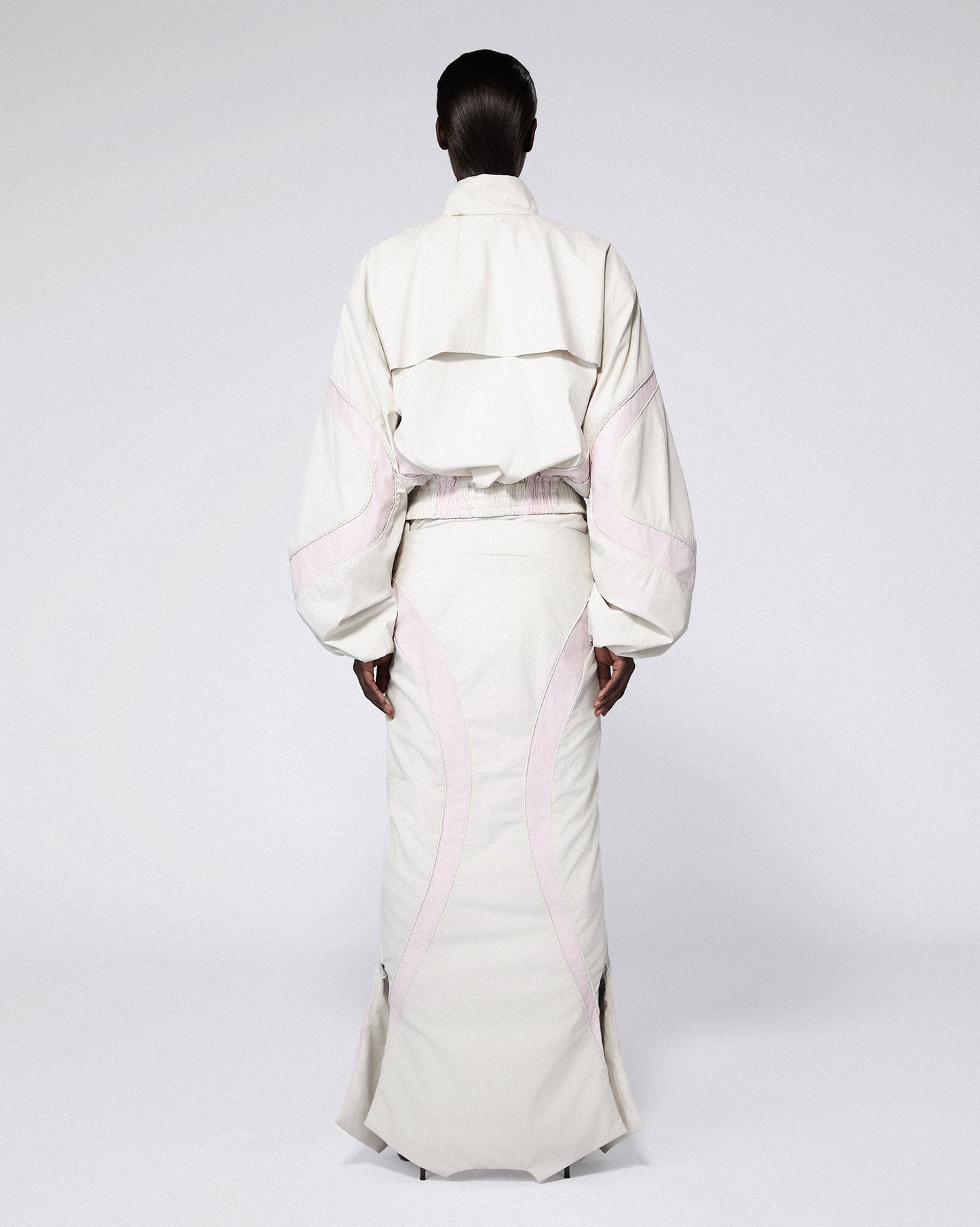 INVERSE TRACK SKIRT BEIGE