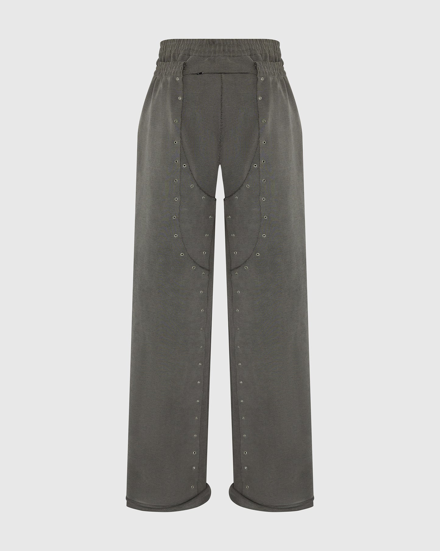 EYELET SWEAT PANTS BLACK