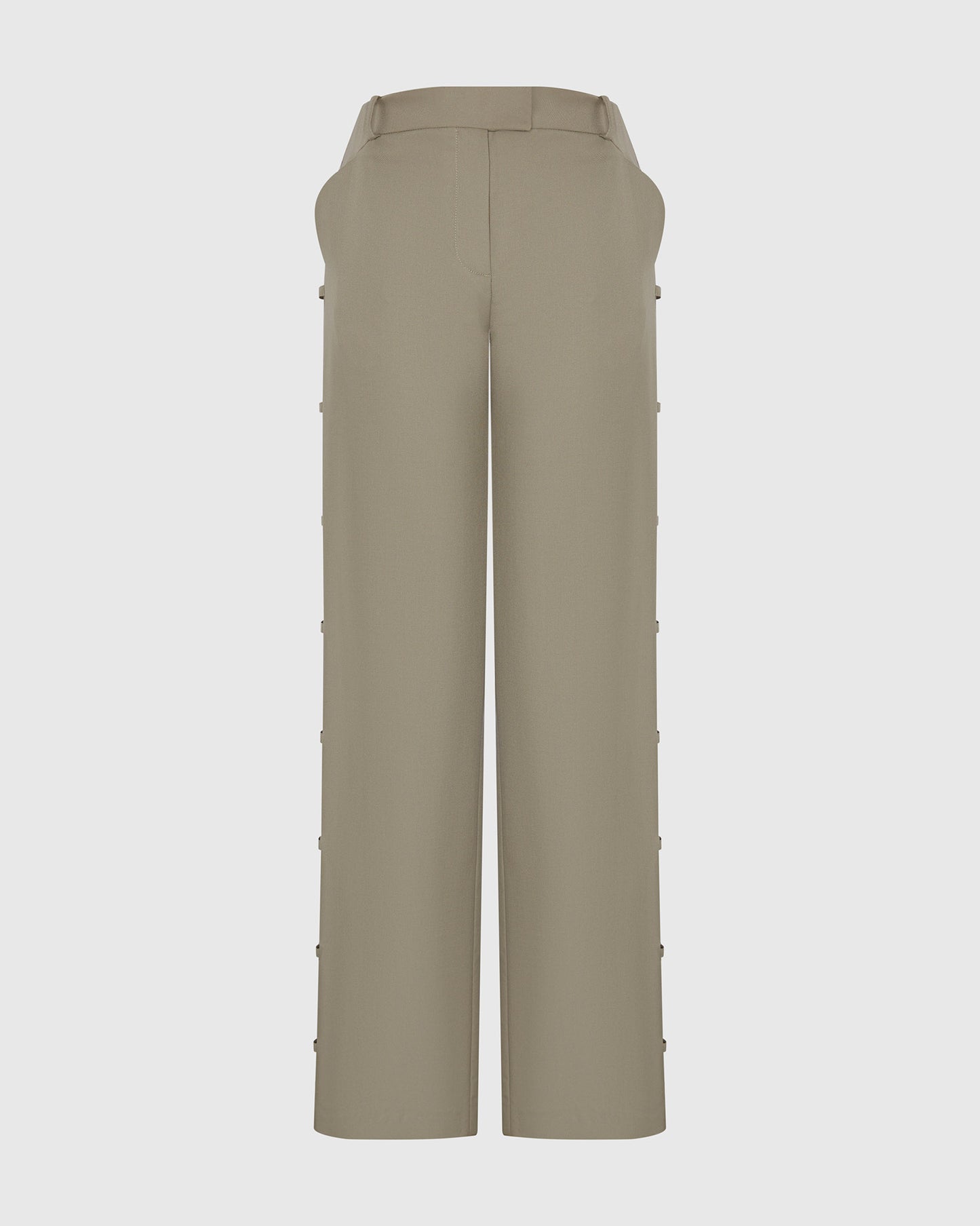 SERPENTINE TAILORED TROUSERS BURNT SAIGE