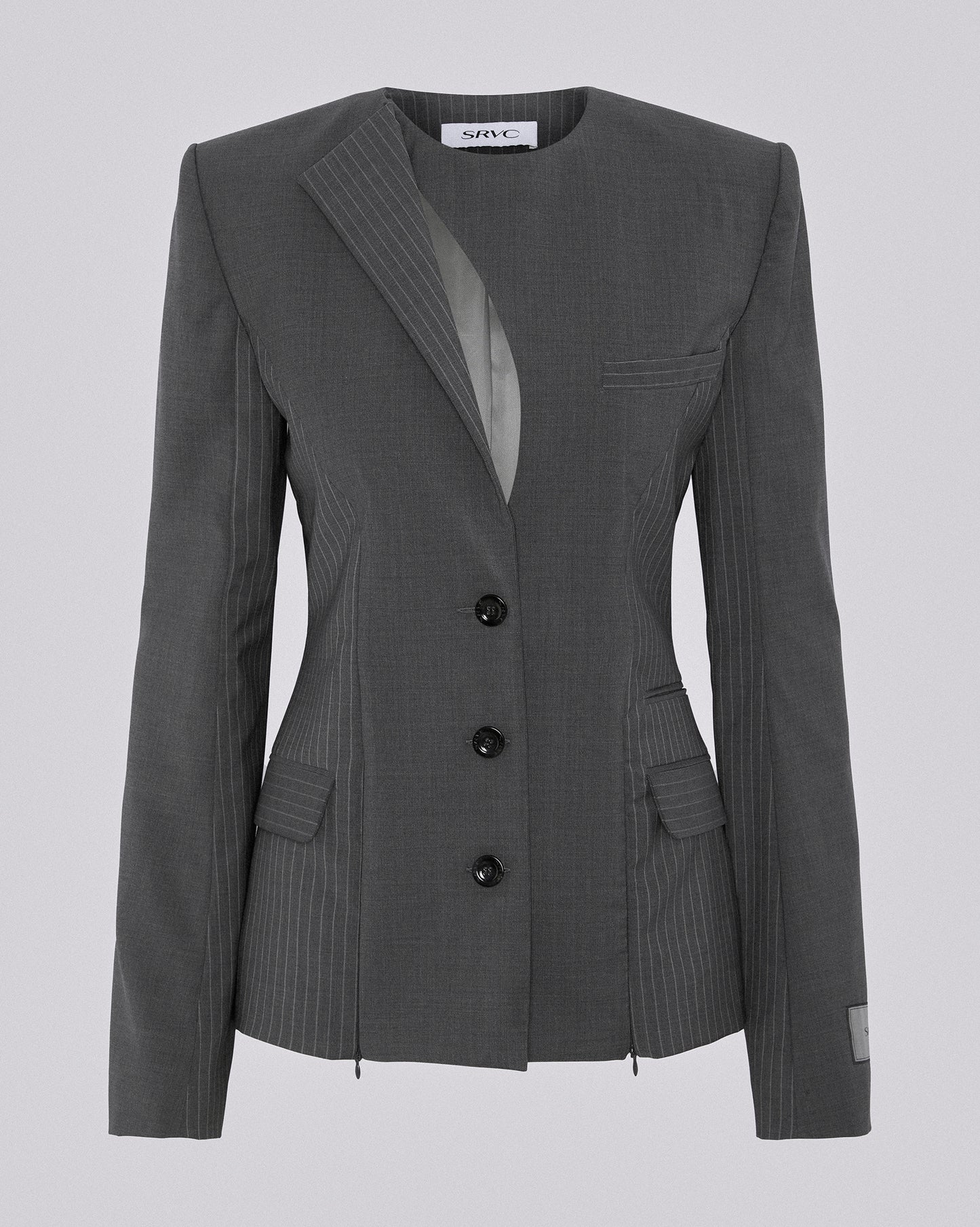RAZOR TAILORED JACKET DARK GREY