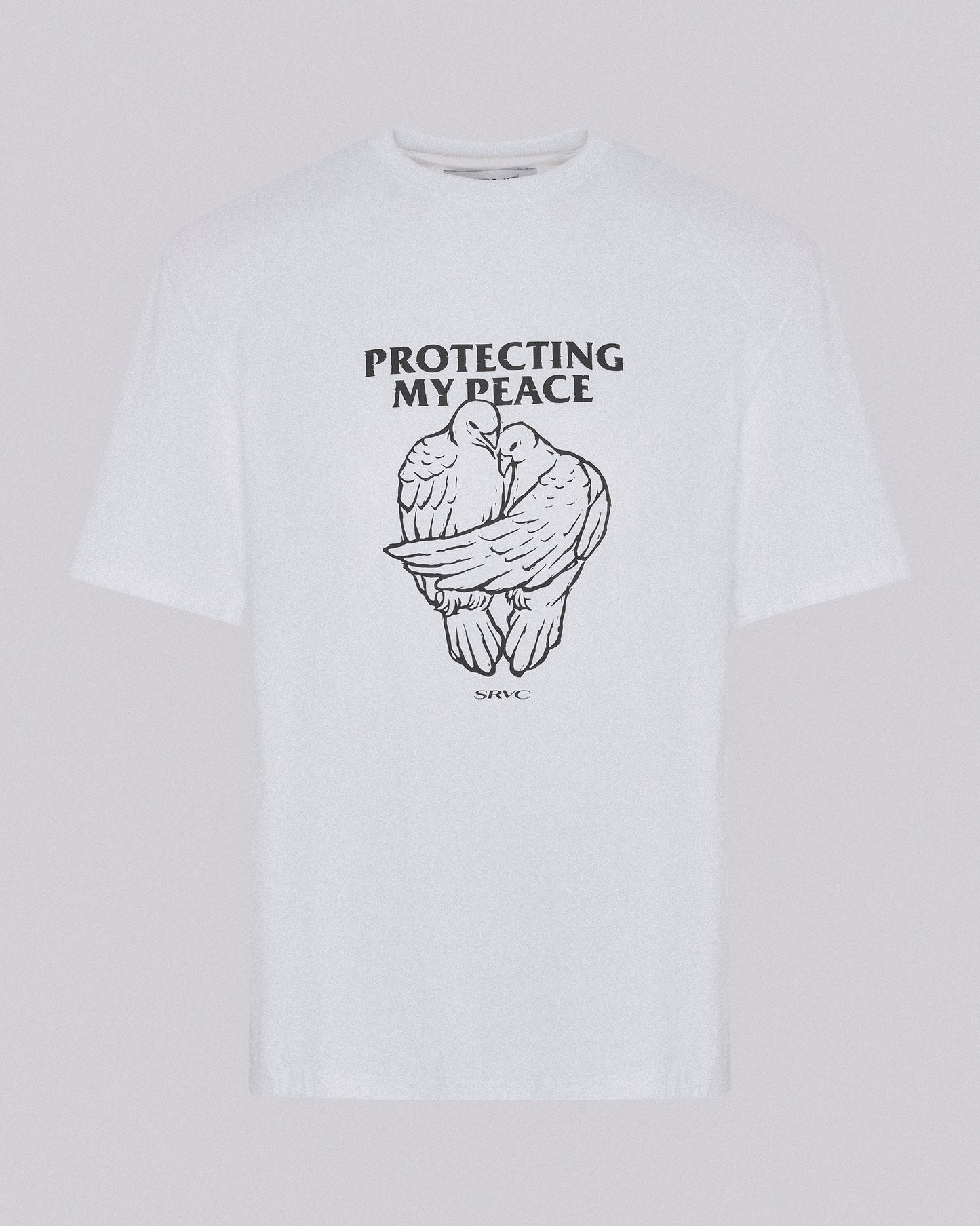PROTECTING MY PEACE TEE WHITE