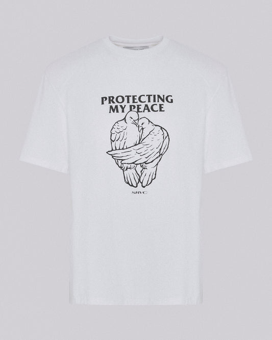 PROTECTING MY PEACE TEE WHITE