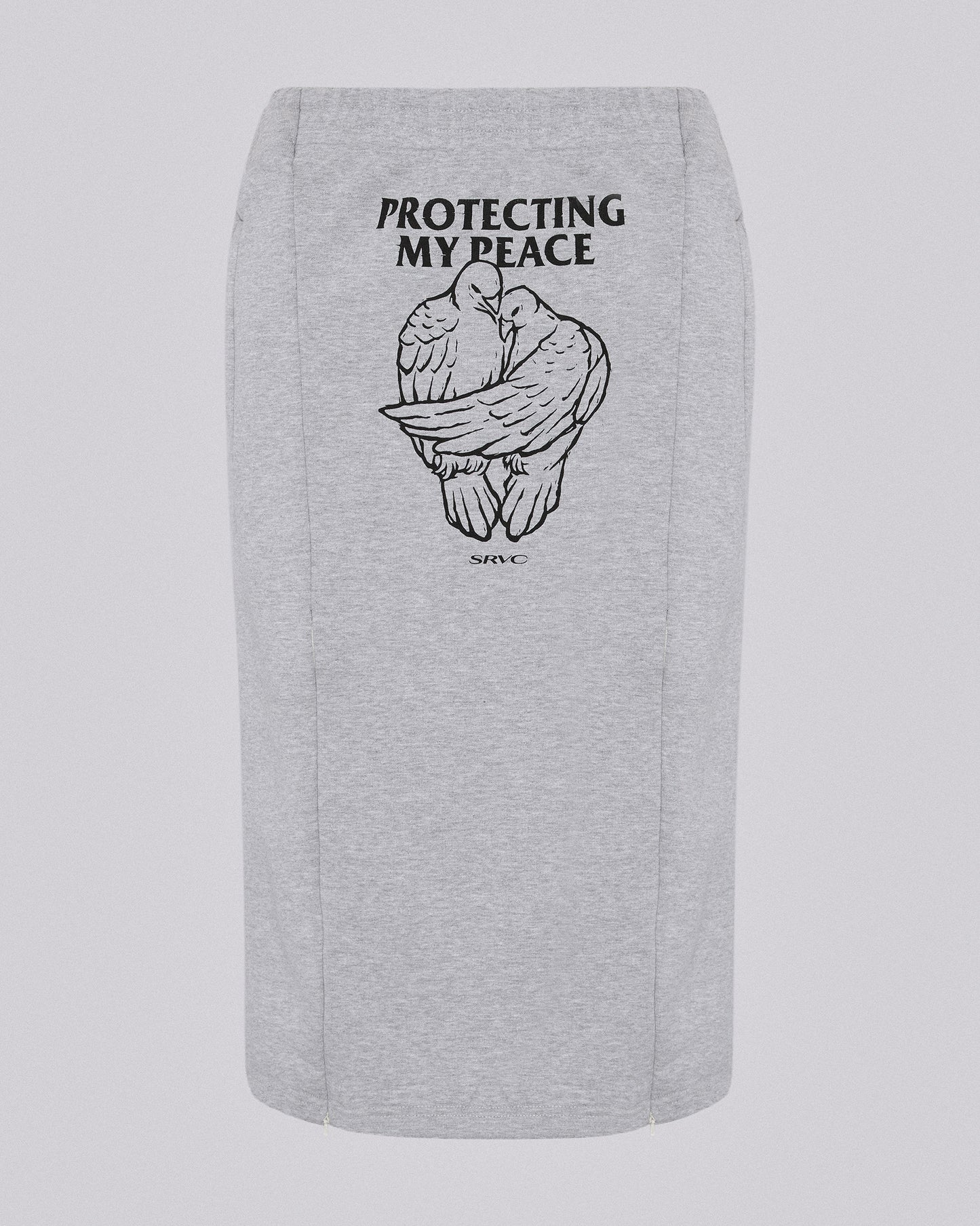 HOME OFFICE SKIRT MARL GREY