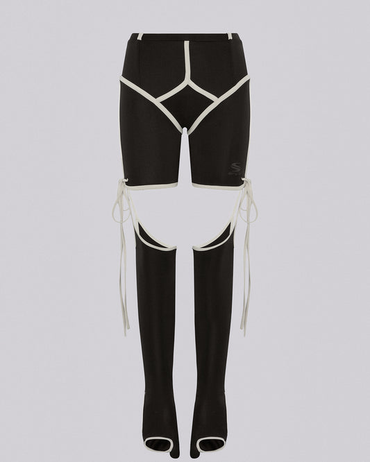 LONG JOHN SHORTS WITH TABIS BROWN