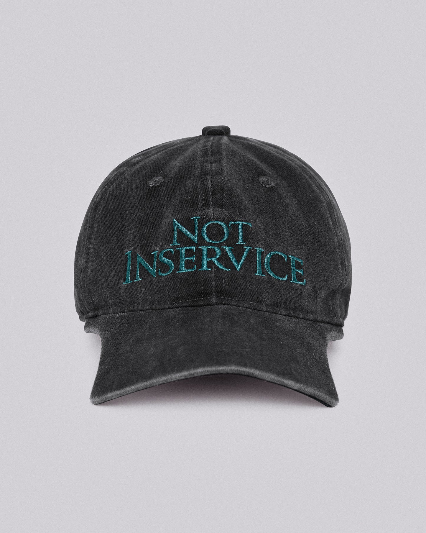 NOT IN SERVICE CAP WASHED BLACK