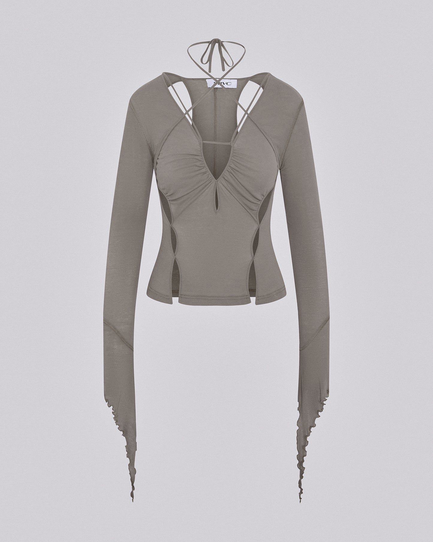 STILETTO RIB TOP TAUPE