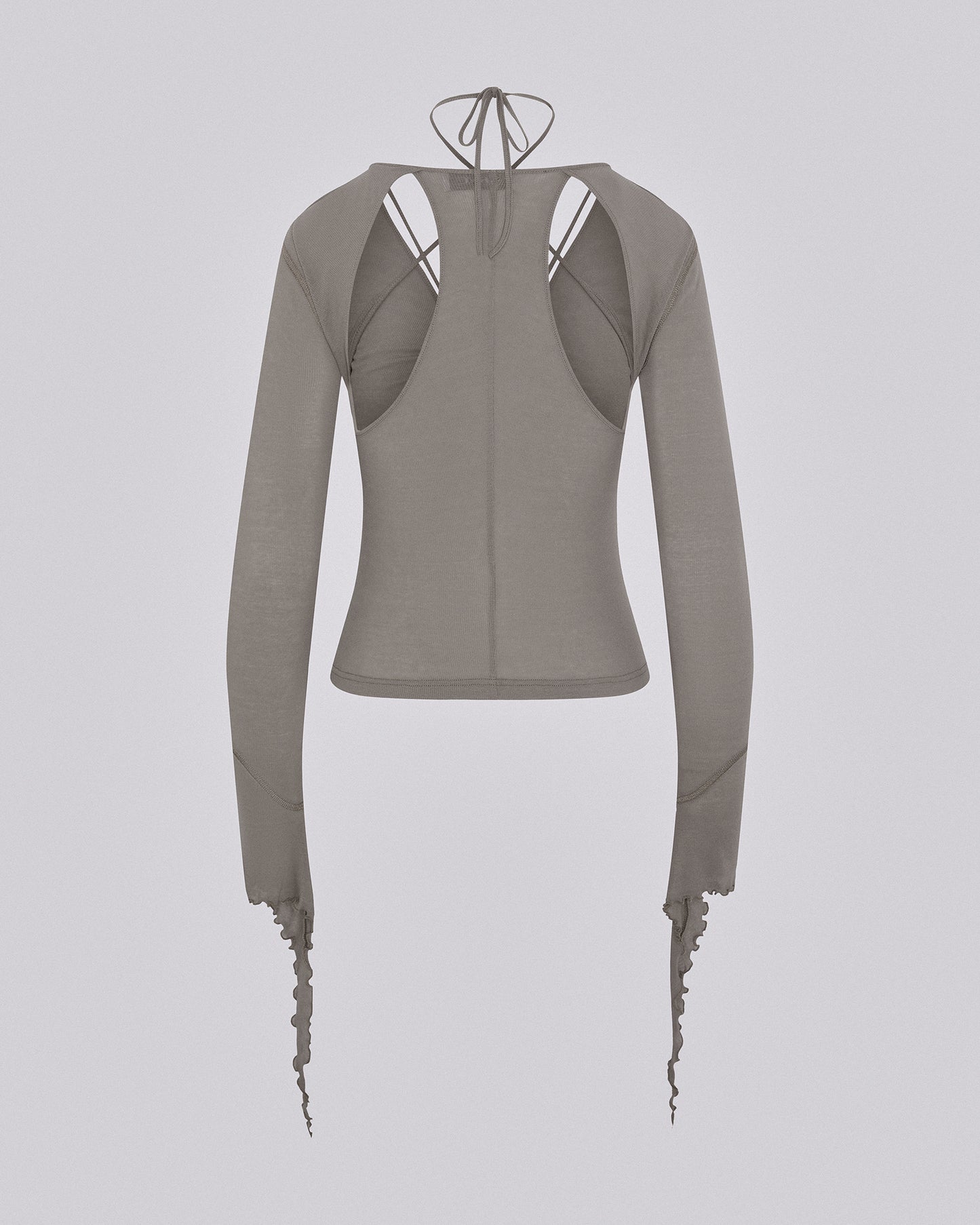 STILETTO RIB TOP TAUPE