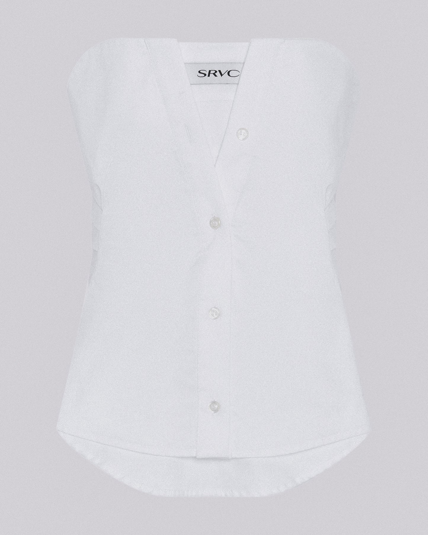 ORIGAMI SHIRT CORSET WHITE