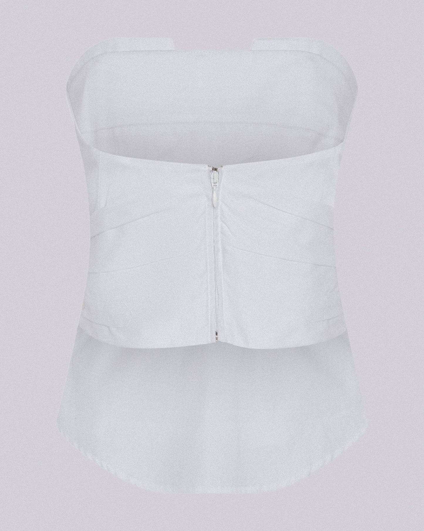ORIGAMI SHIRT CORSET WHITE