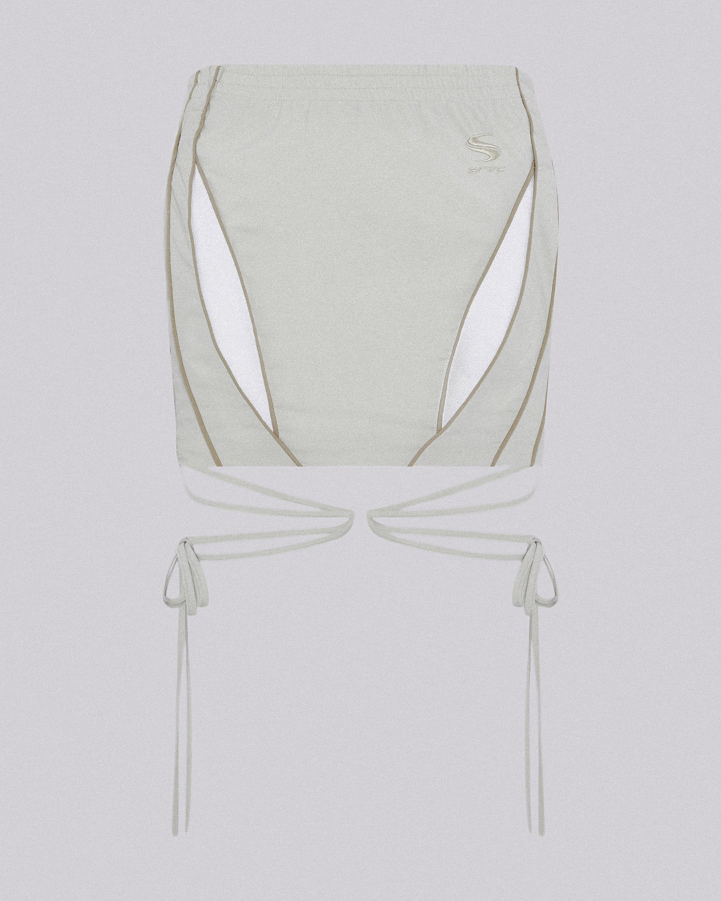 SLASH TRACK SKIRT STONE