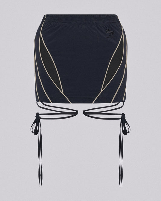SLASH TRACK SKIRT DARK NAVY