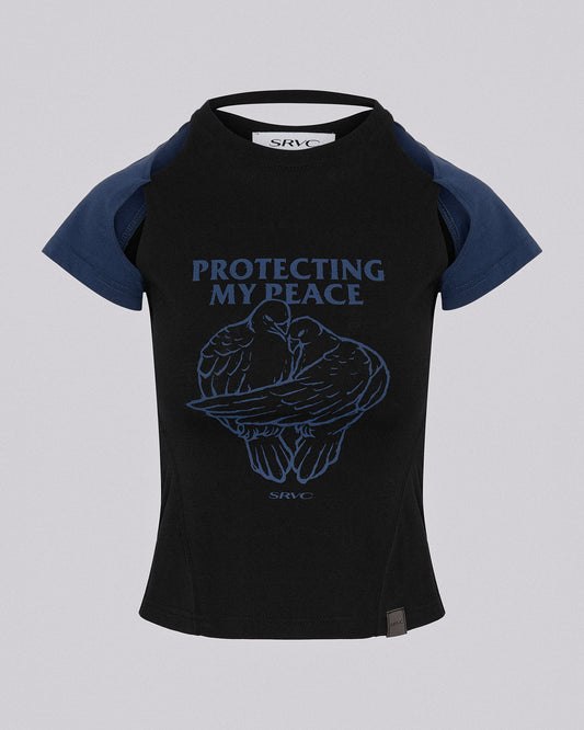 PROTECTING MY PEACE TEE BLACK