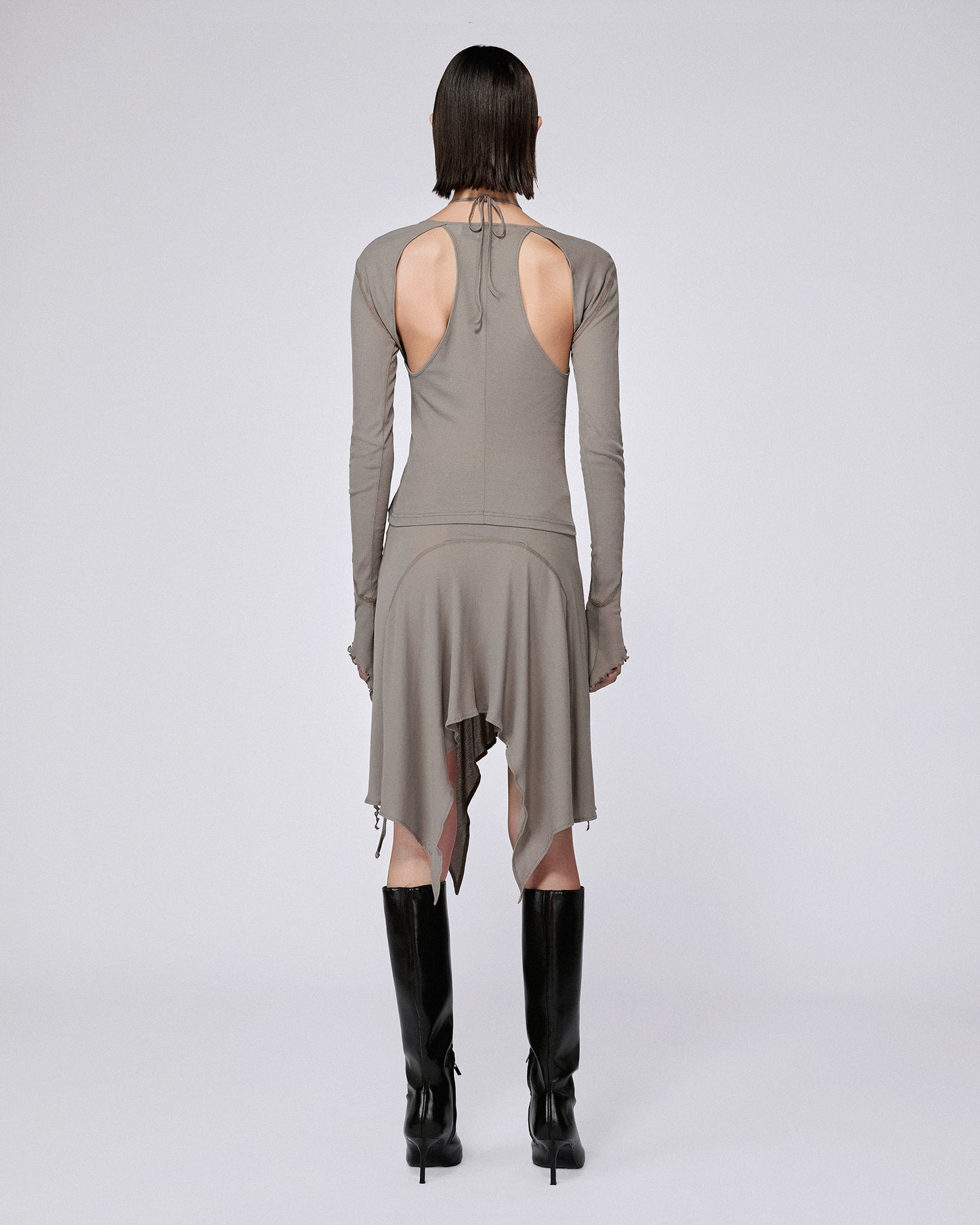 STILETTO SKIRT TAUPE