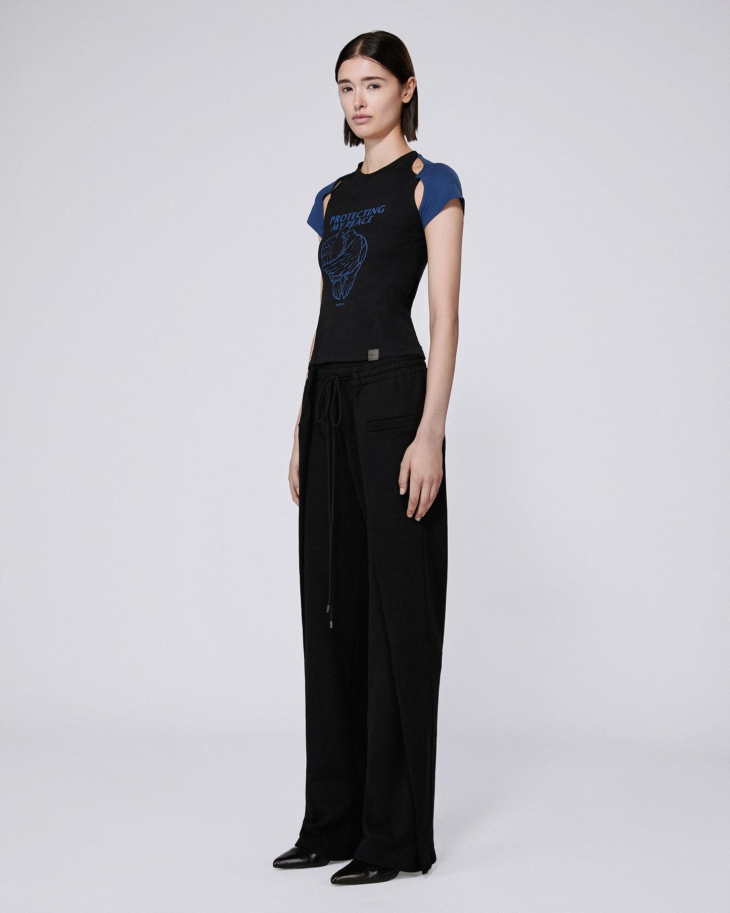 ORIGAMI TRACK PANTS BLACK