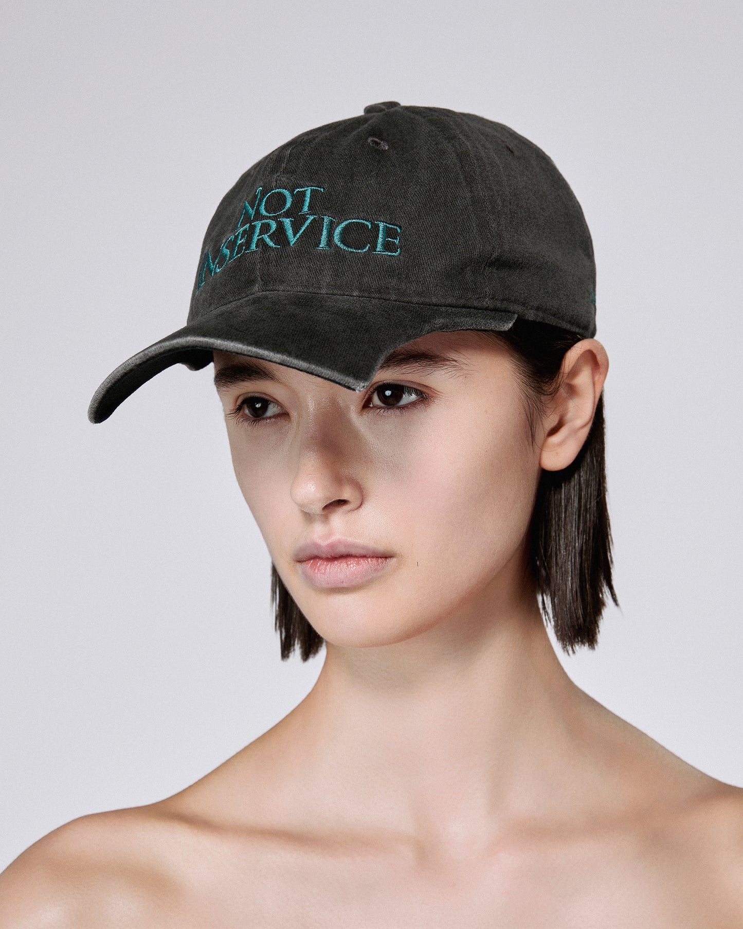NOT IN SERVICE CAP WASHED BLACK