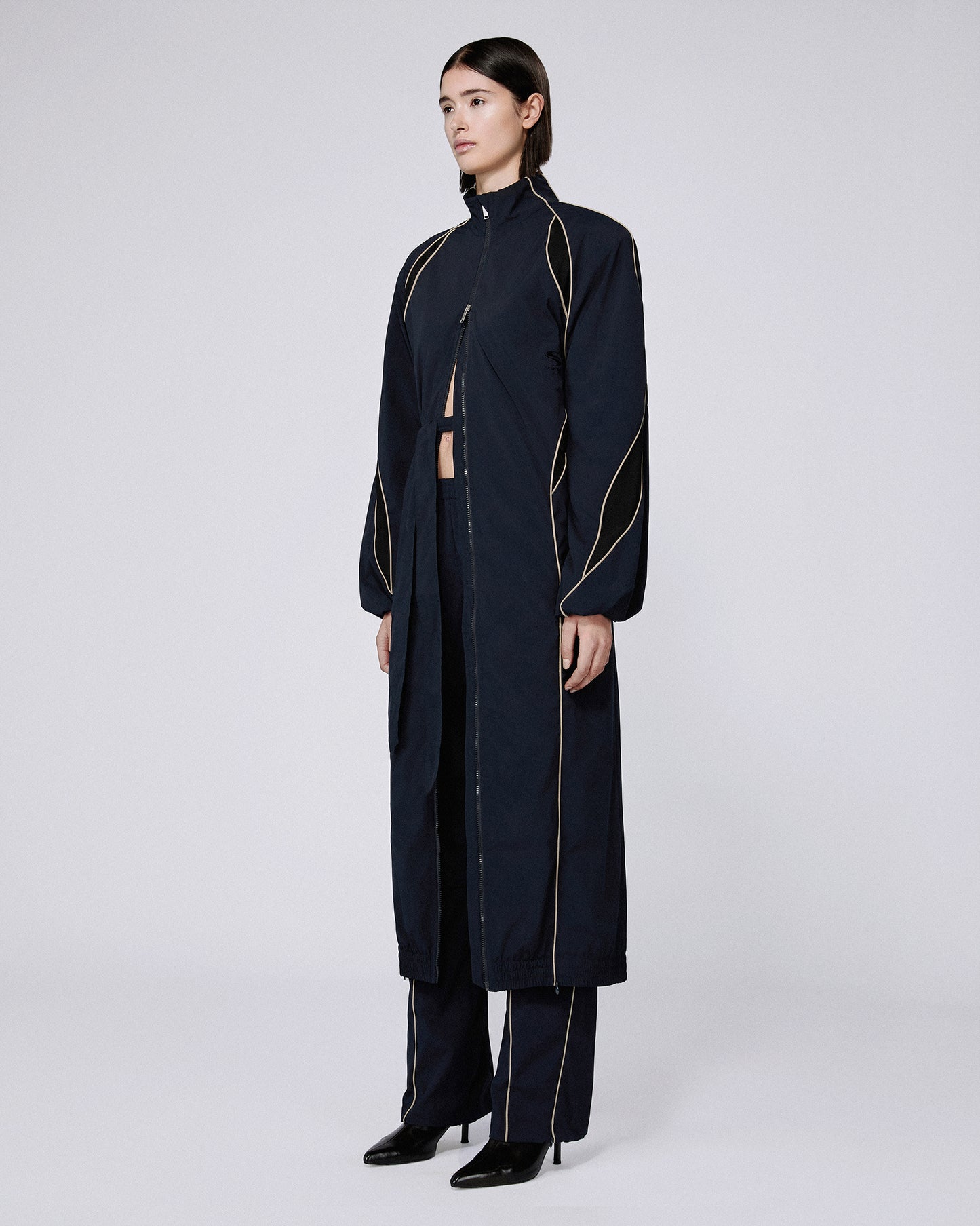 SLASH TRACK COAT DARK NAVY