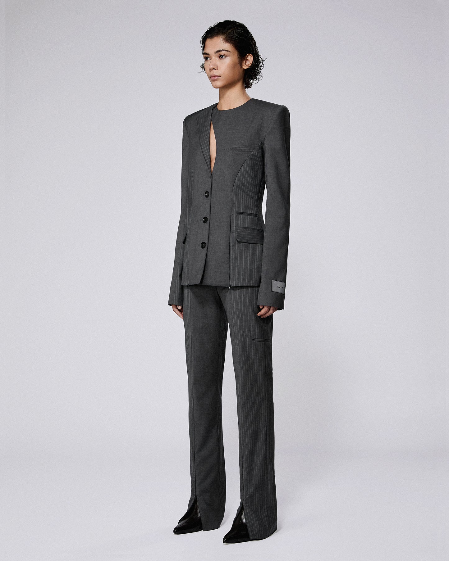 RAZOR TAILORED JACKET DARK GREY