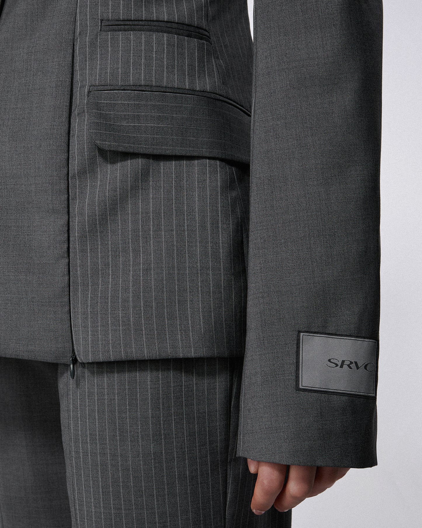 RAZOR TAILORED JACKET DARK GREY