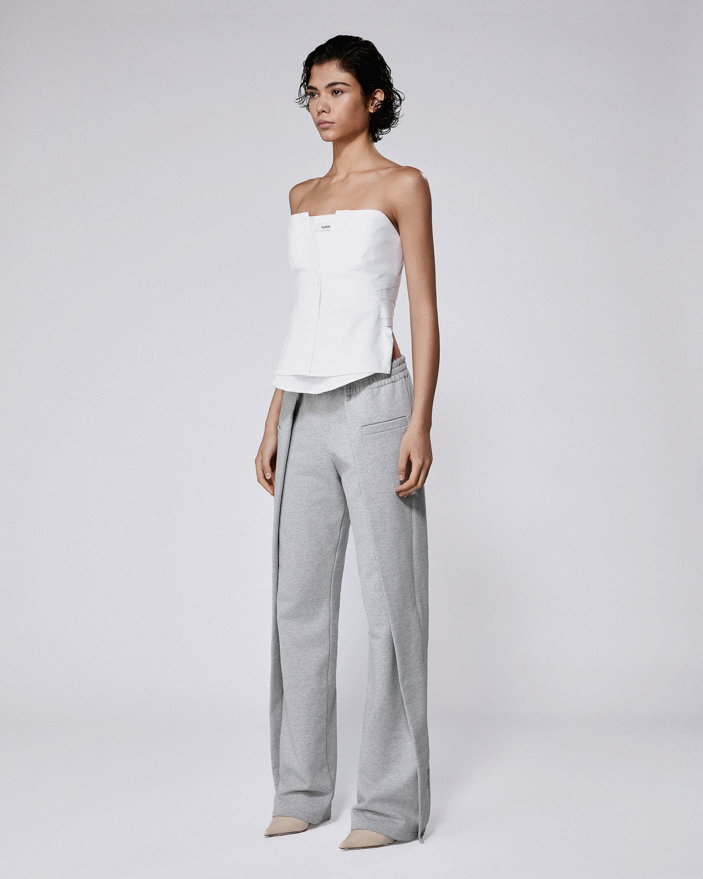 ORIGAMI SHIRT CORSET WHITE