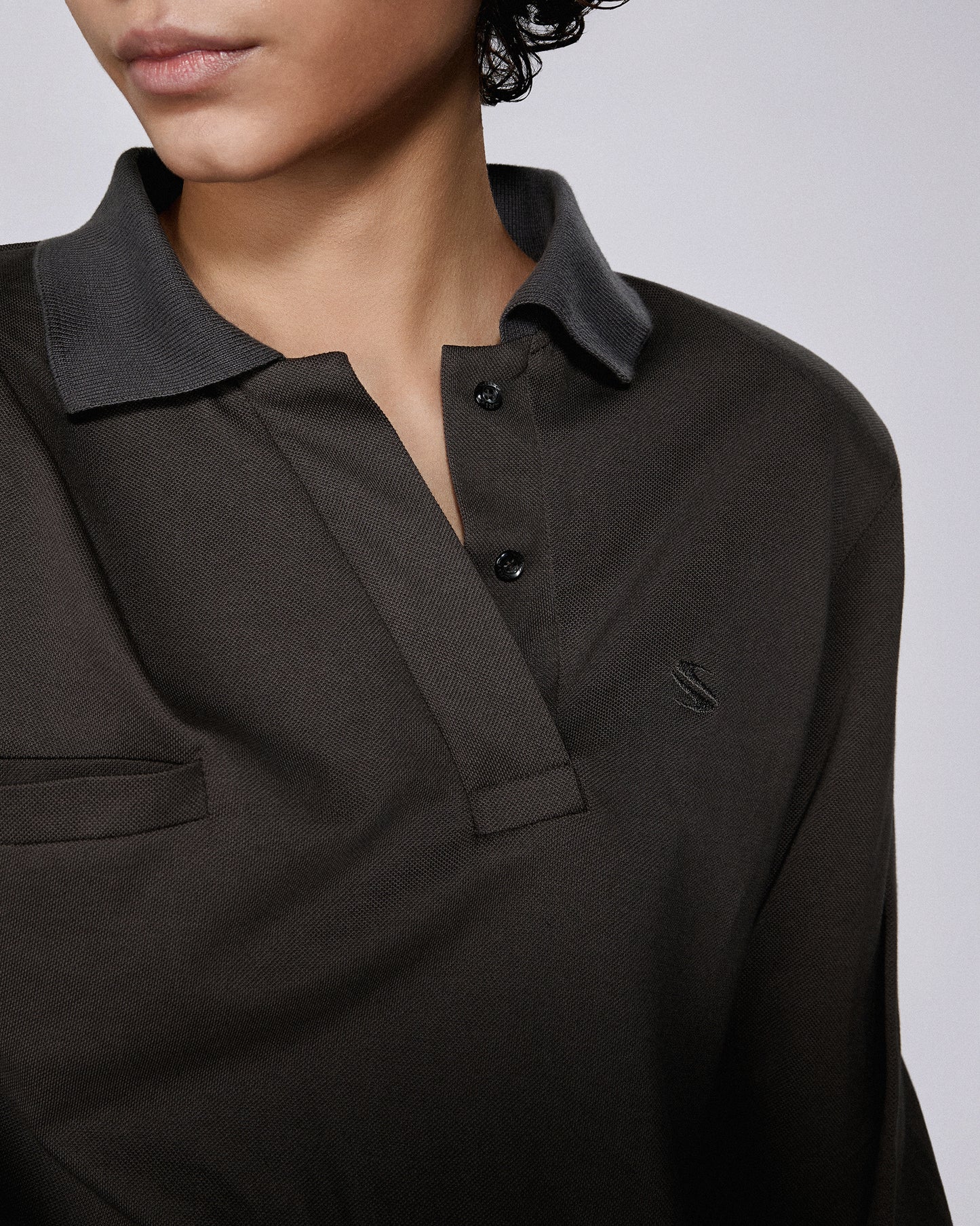 TWISTED POLO TOP MUD